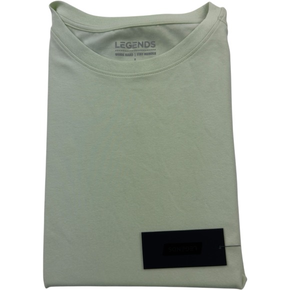 Legends Pistachio Green Aviation Short Sleeve T-Shirt Cotton Blend Large NWT - Picture 1 of 8